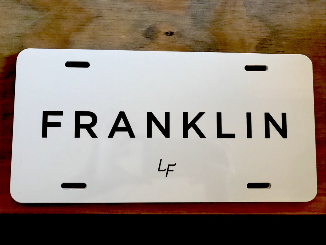 LF License Plate